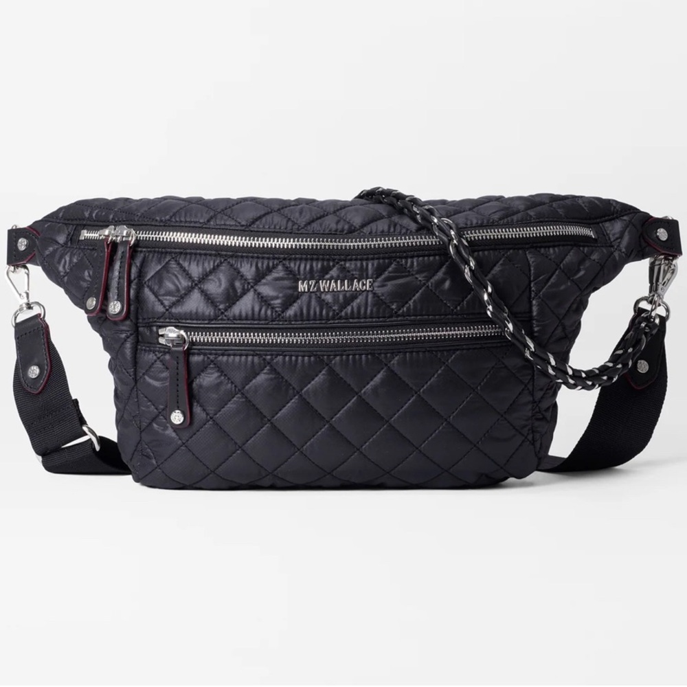 MZ Wallace Black Quilted Crosby Sling - Picture 6 of 8